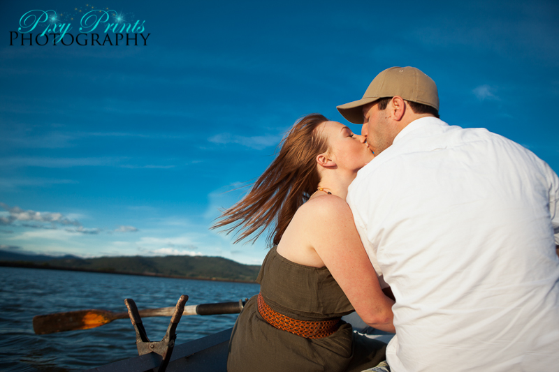 engagment session on the lake