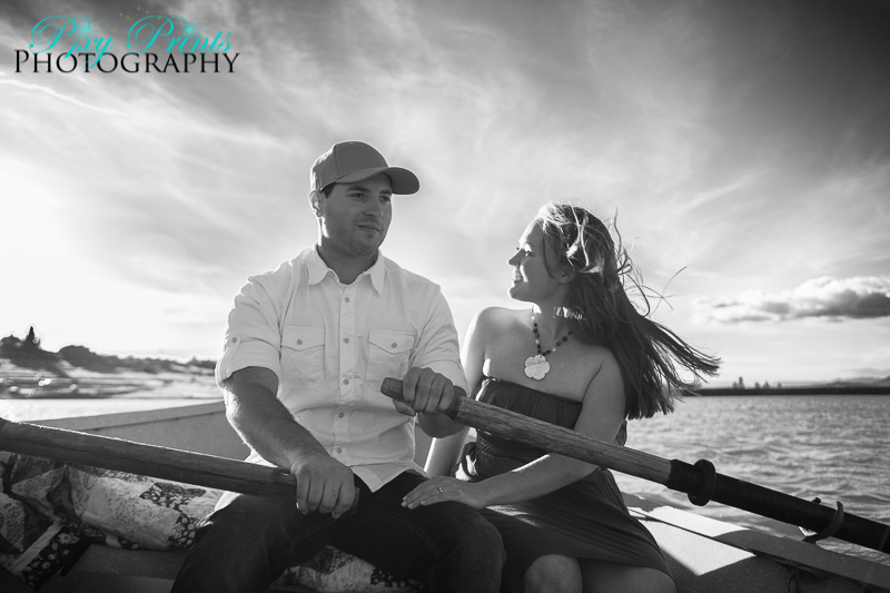 engagment session on the water